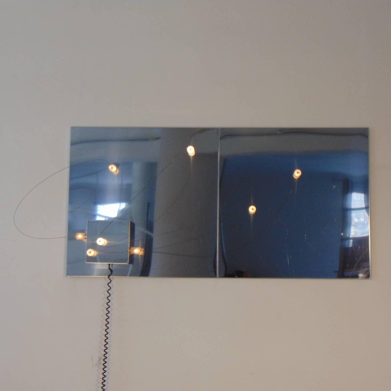 Mirrored Wall Lamp with Movable Lights by ARDITI, Sormani