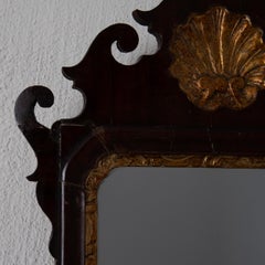 Mirrored Wall Sconce English Mahogany Gilded Queen Anne England