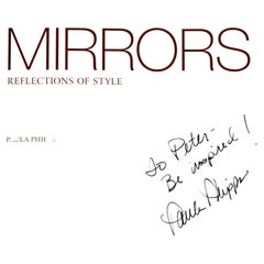 Miroirs : Reflections of Style de Paula Phipps, signés et inscrits, 1ère édition