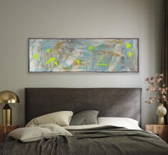 „AbEx Horizontal Series 025“ – Ölgemälde auf Leinwand (23 x 70)