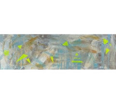 „AbEx Horizontal Series 025“ – Ölgemälde auf Leinwand (23 x 70)