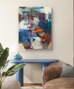 « AbEx Series 213 » – Peinture à l'huile sur toile (36.5 x 46.75)