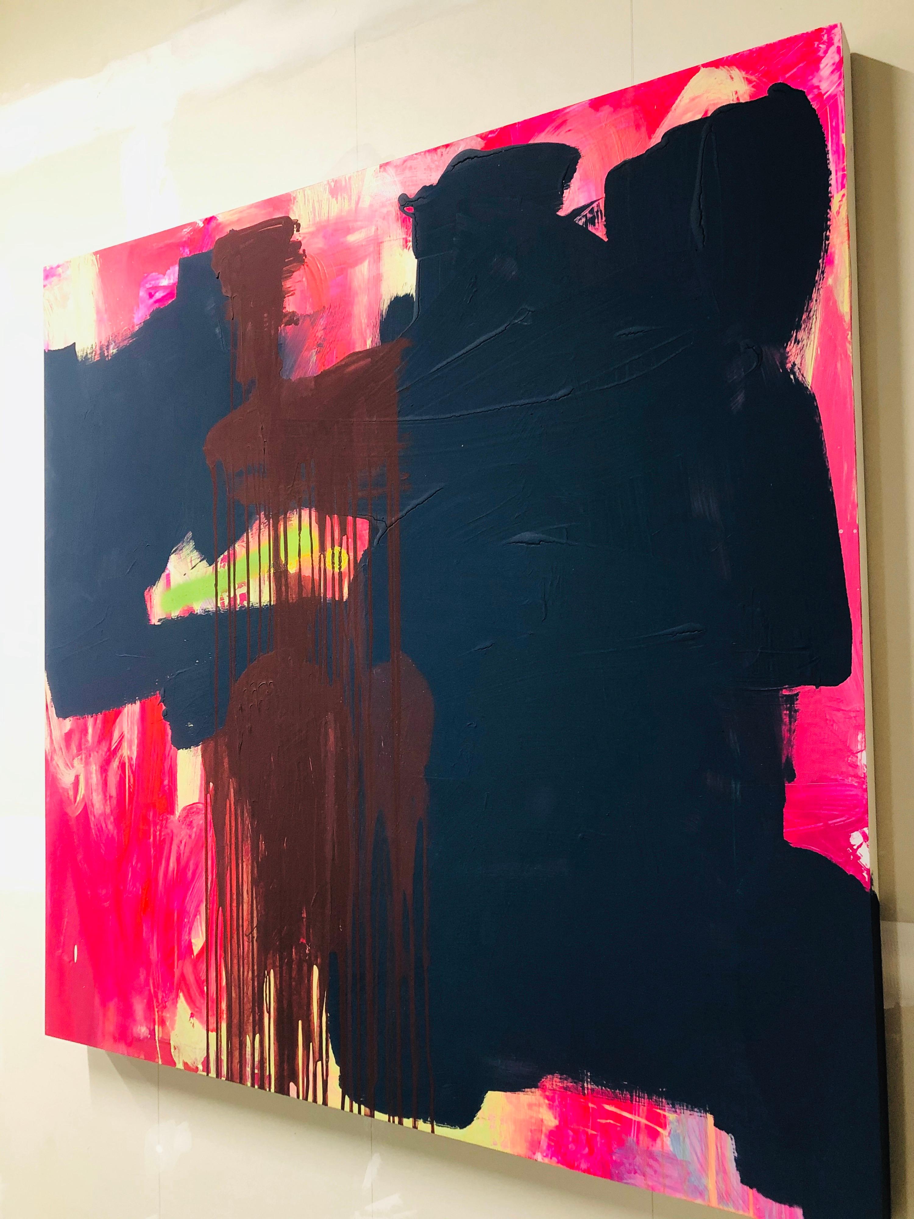 Abstract Acrylic Painting on Panel 7
