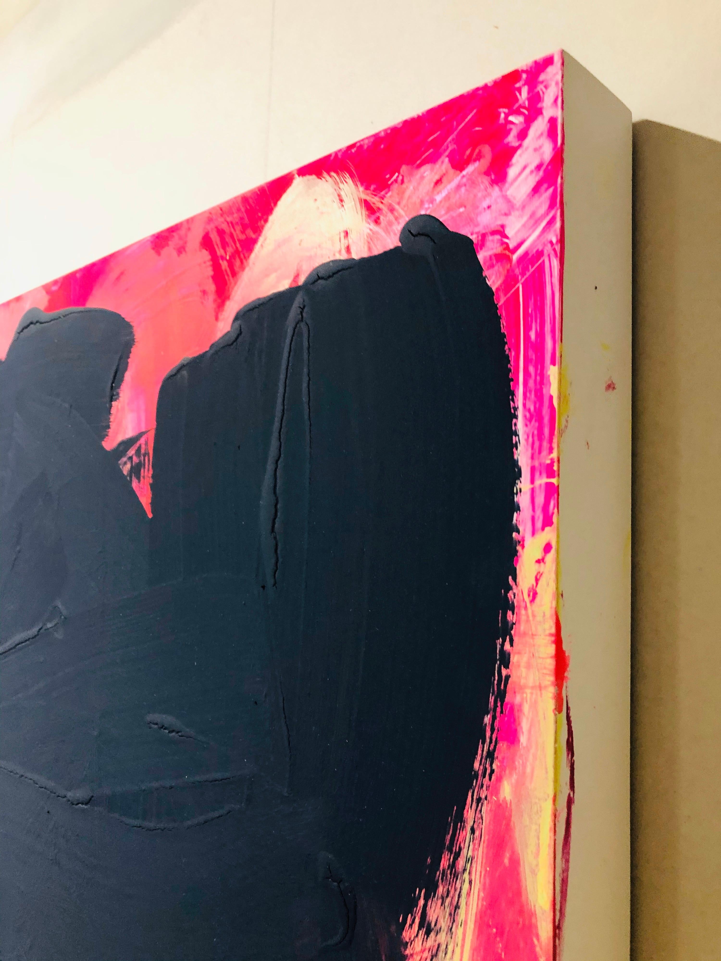 Abstract Acrylic Painting on Panel 3