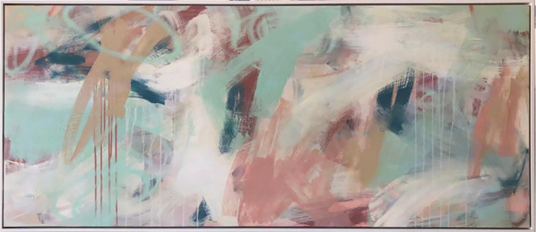 Mirtha Moreno Abstract Painting - Acrylic on Panel Painting (Framed)