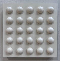Acrylic Painting on Panel by Mirtha Moreno titled “White Chocolate I”