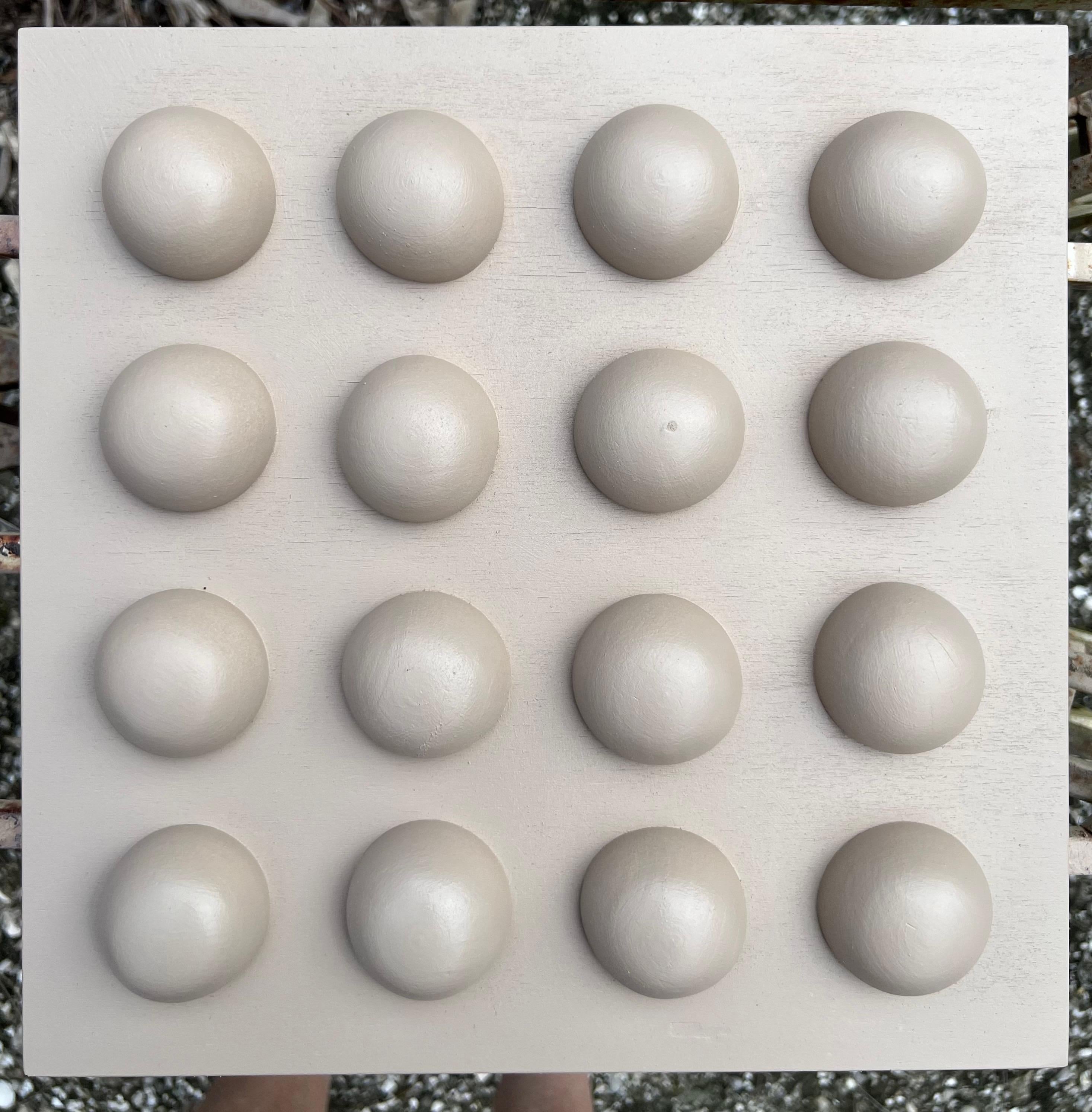 Acrylic Painting on Panel titled “White Chocolate III” 12 x 12 in vendita 5