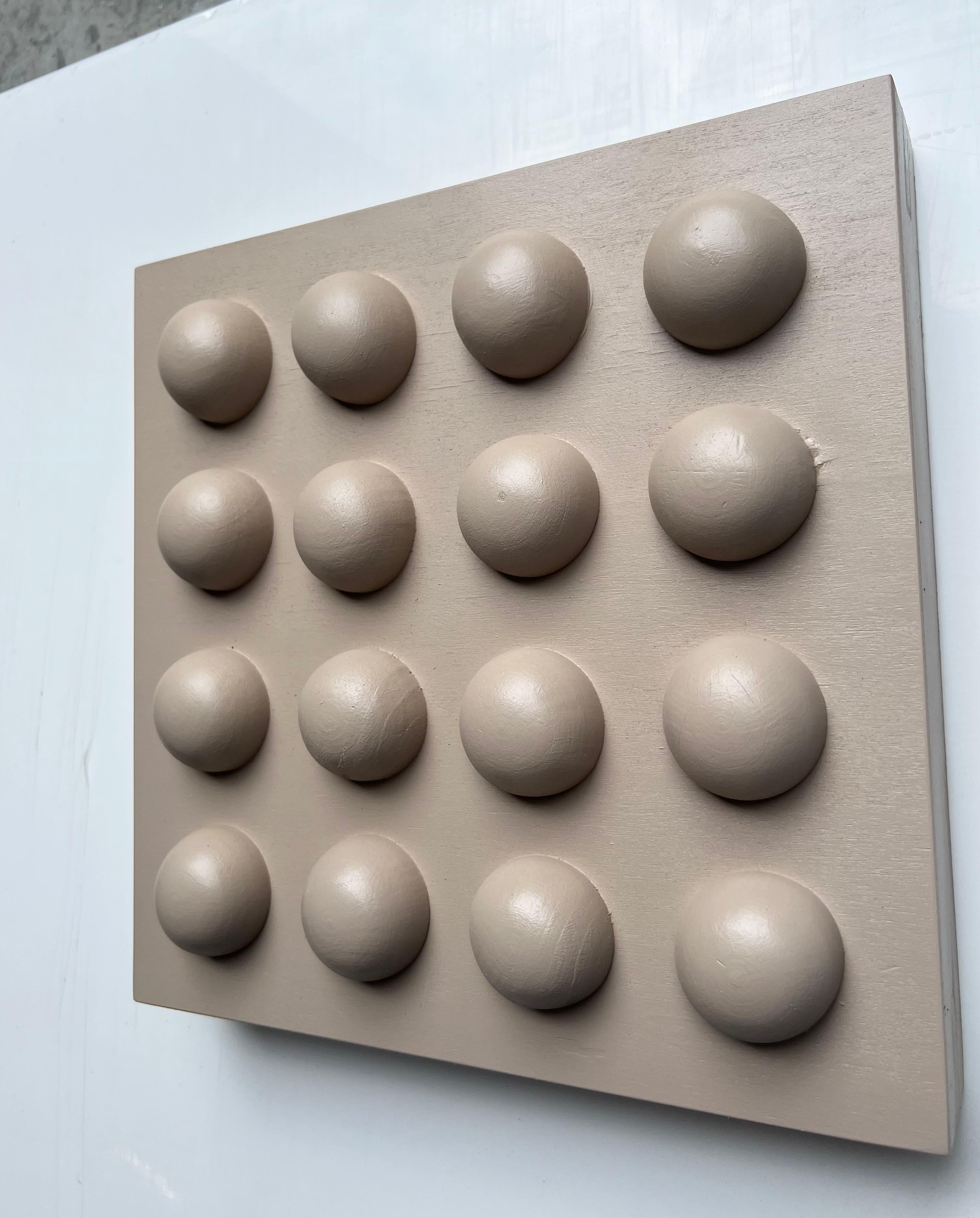 Acrylic Painting on Panel titled “White Chocolate III” 12 x 12 in vendita 1