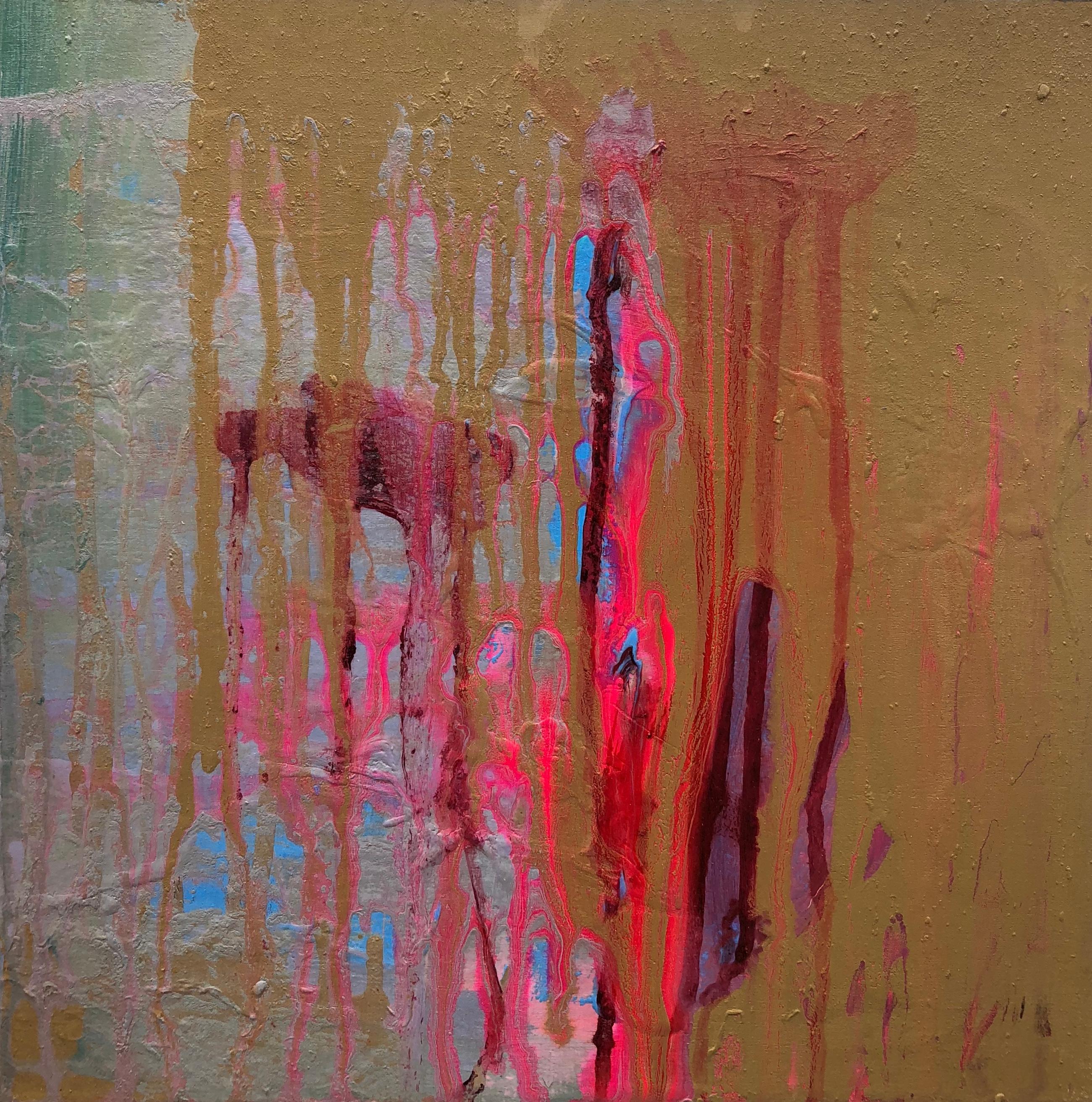 Mirtha Moreno Abstract Painting - Acrylic Painting Titled: Emerging