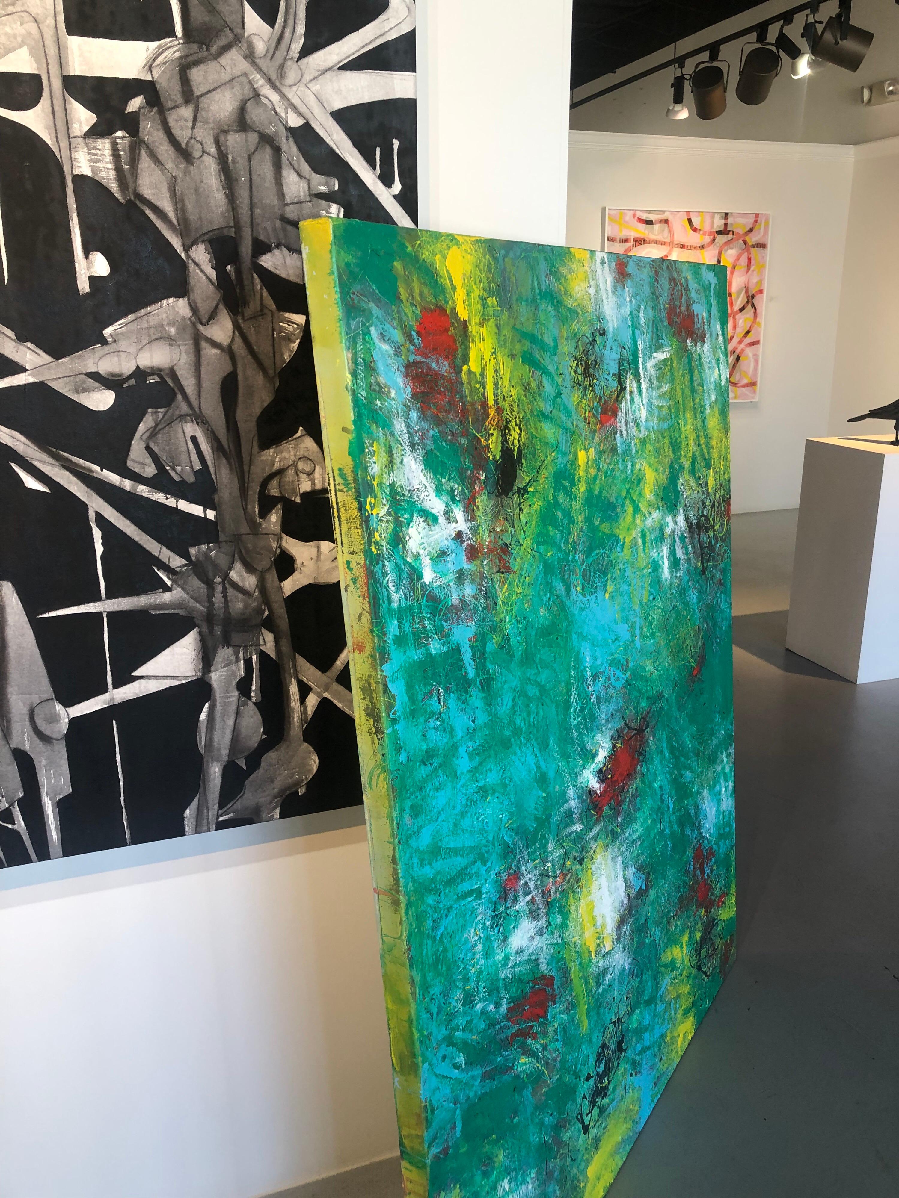 Pittura a olio su tela di grandi dimensioni intitolata 