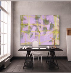 Quadro di grandi dimensioni intitolato "Palm Beach" 50 x 66