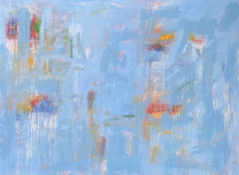 Mirtha Moreno - Large Oil Painting Titled “Street Signs” For Sale at ...