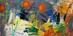 Öl auf Leinwand Gemälde "AbEx Horizontal Series 03"