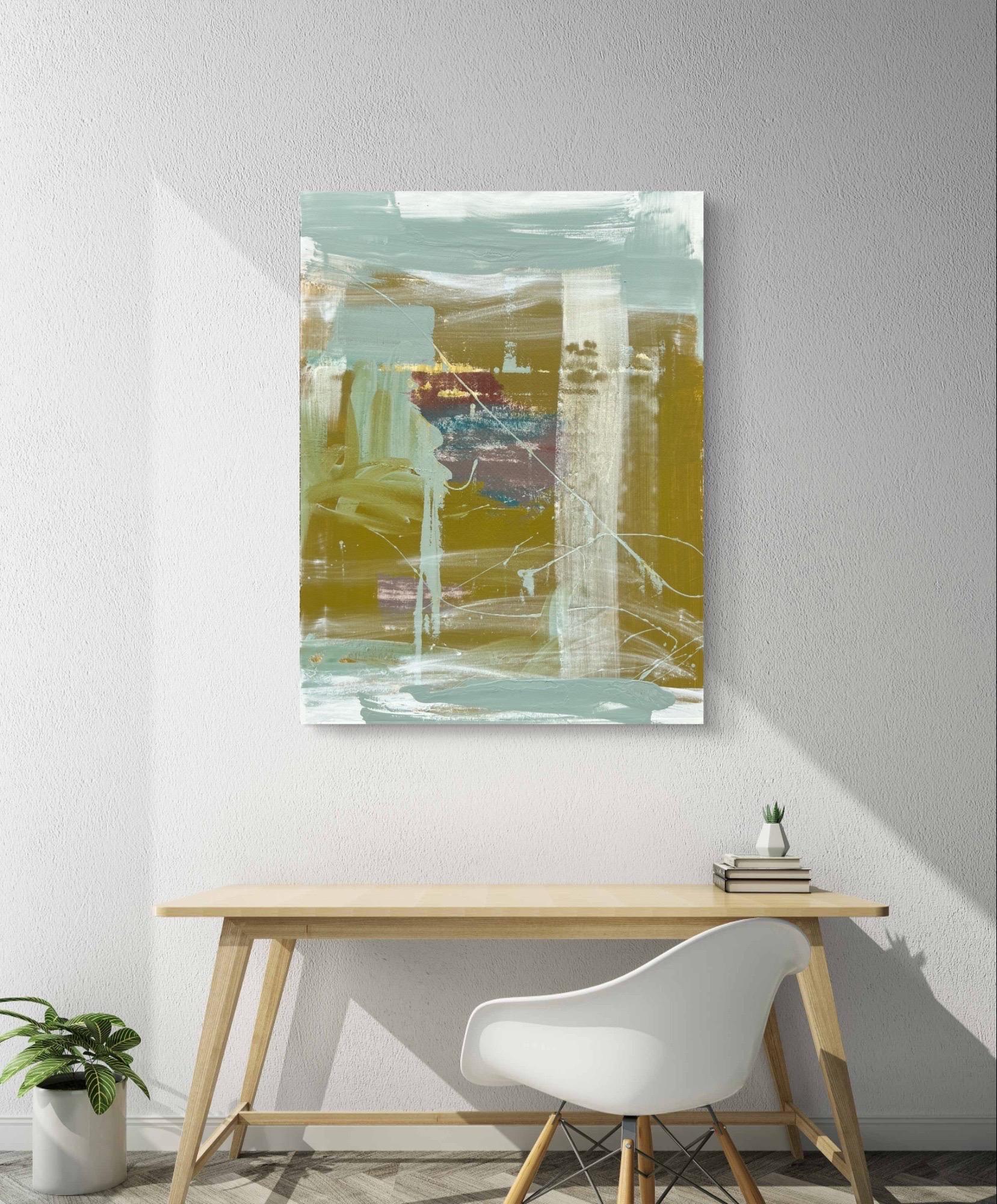 Olio su tela intitolato 