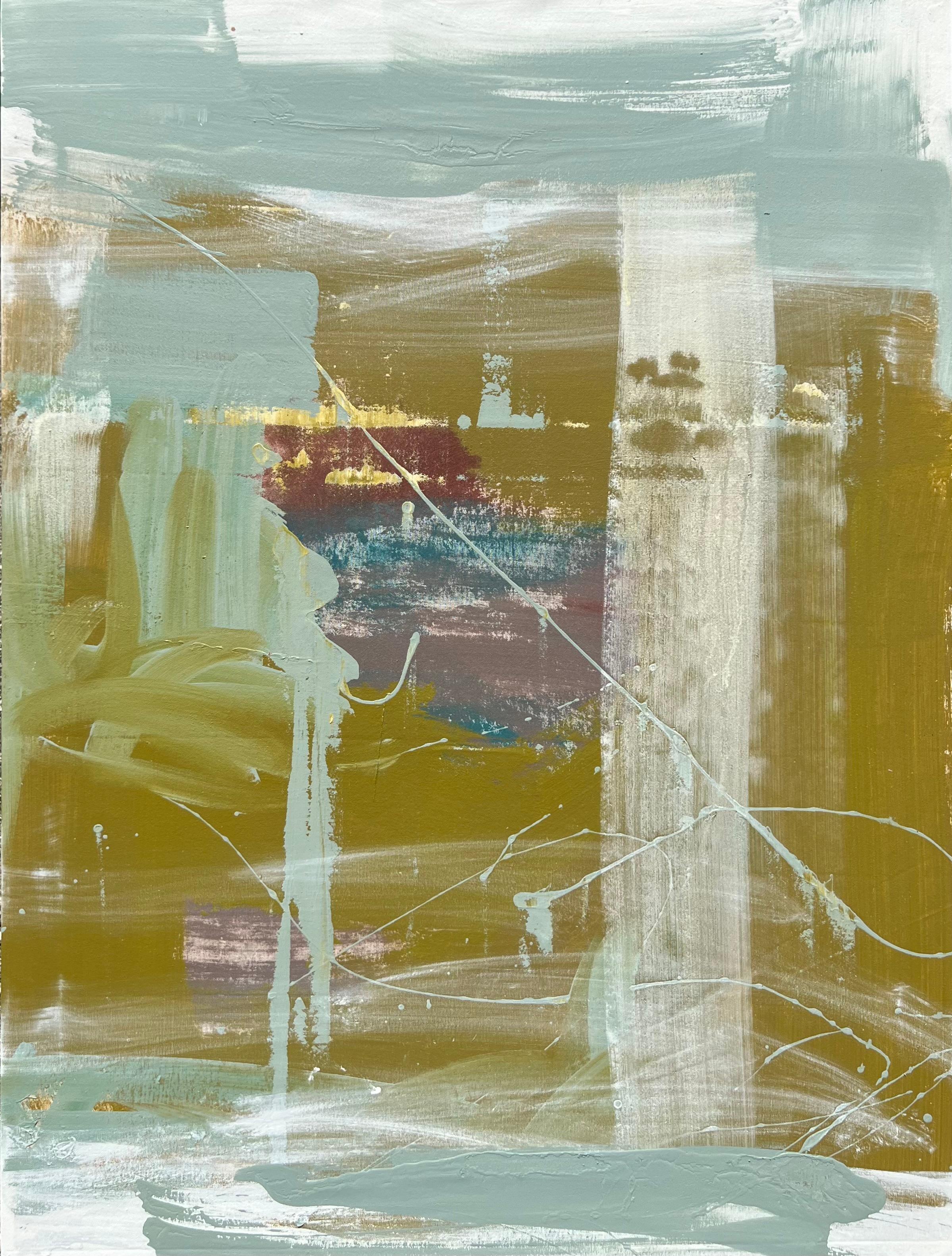 Abstract Painting di Mirtha Moreno - Olio su tela intitolato "AbEx  233"