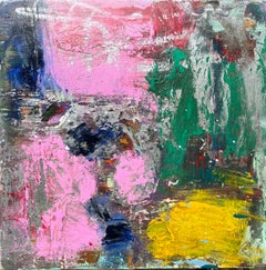 Oil on panel Painting Titled “AbEx 207” 16 x 16