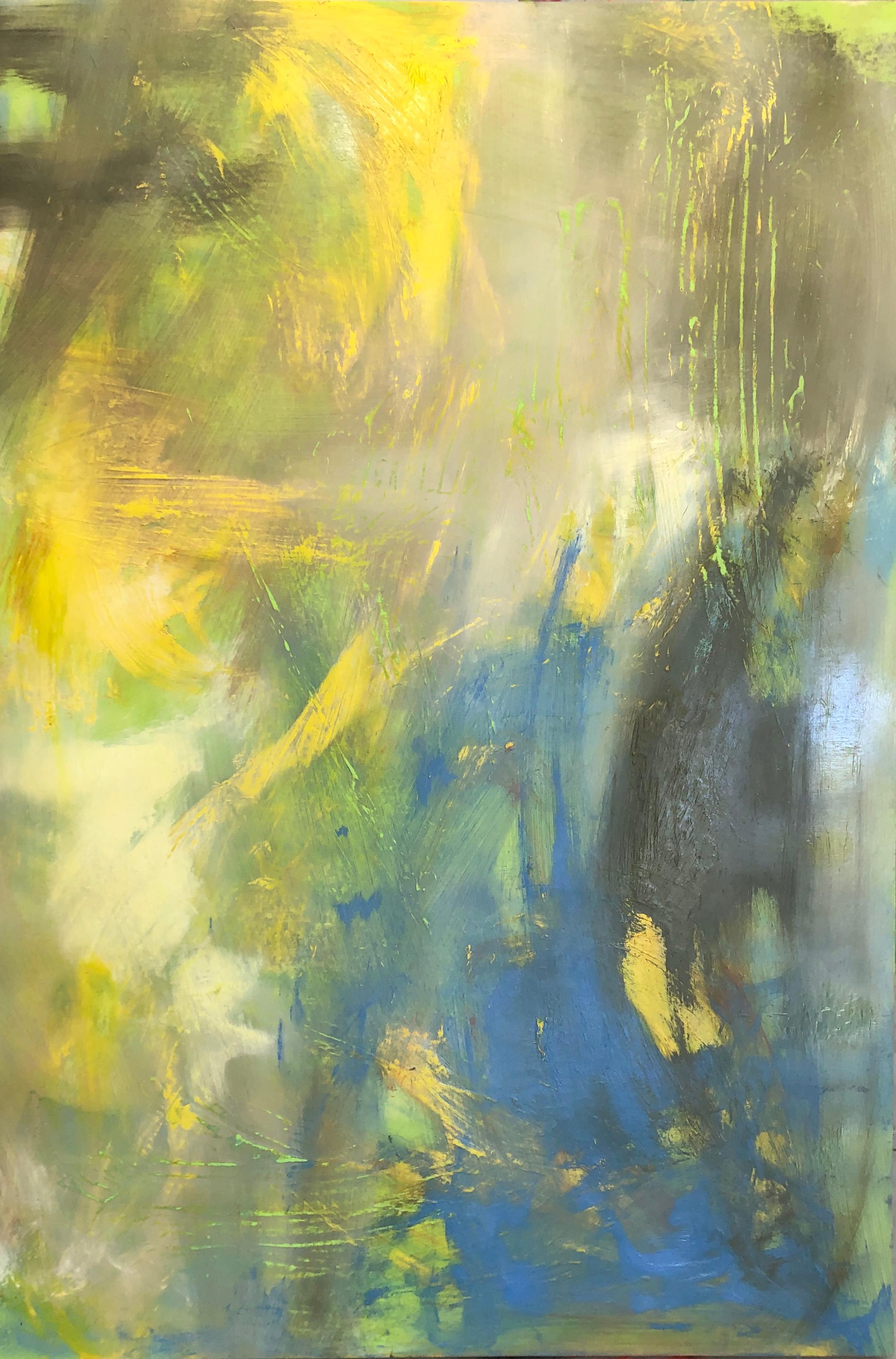 Pittura a olio su pannello intitolata 