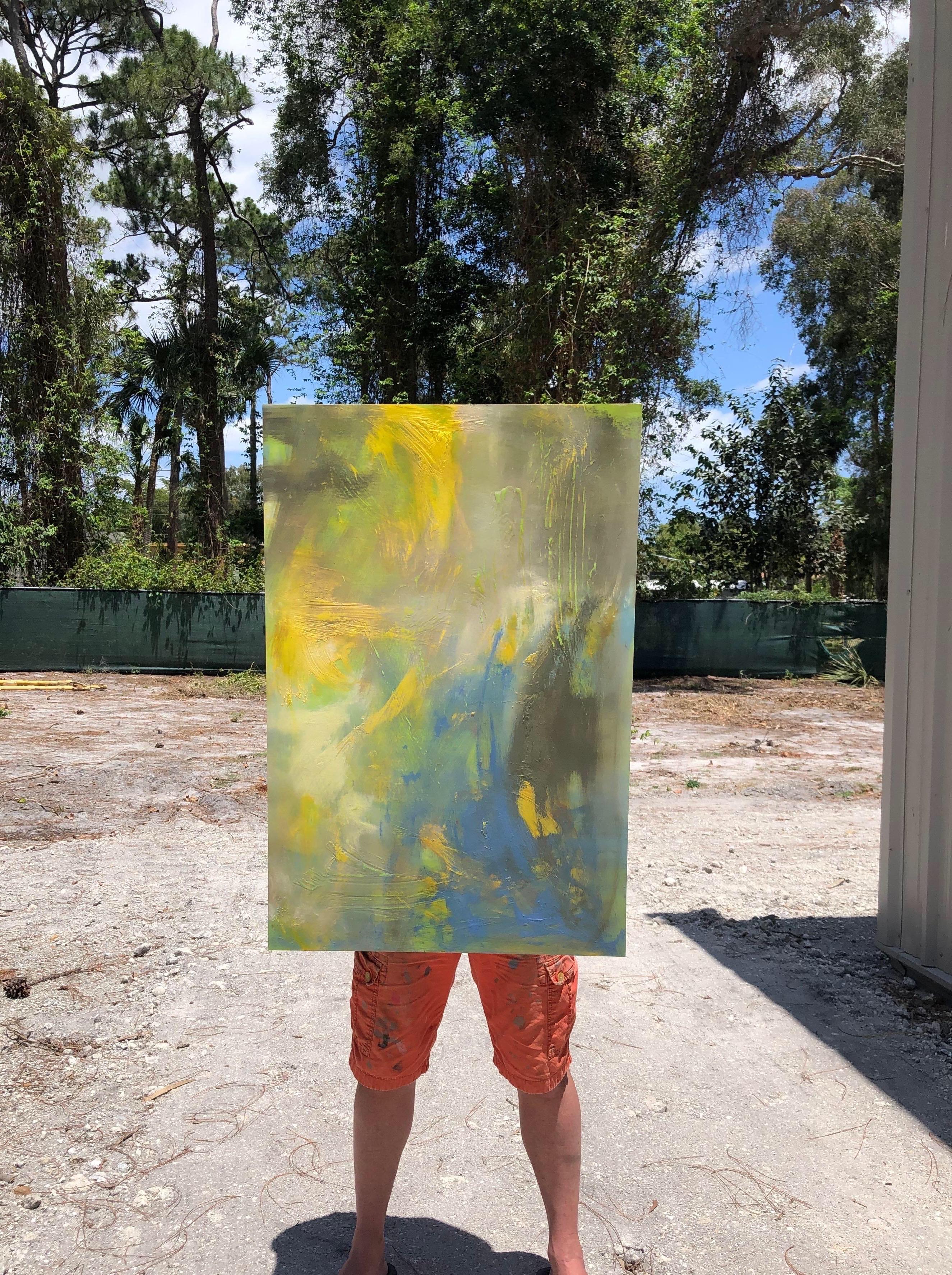 Pittura a olio su pannello intitolata 