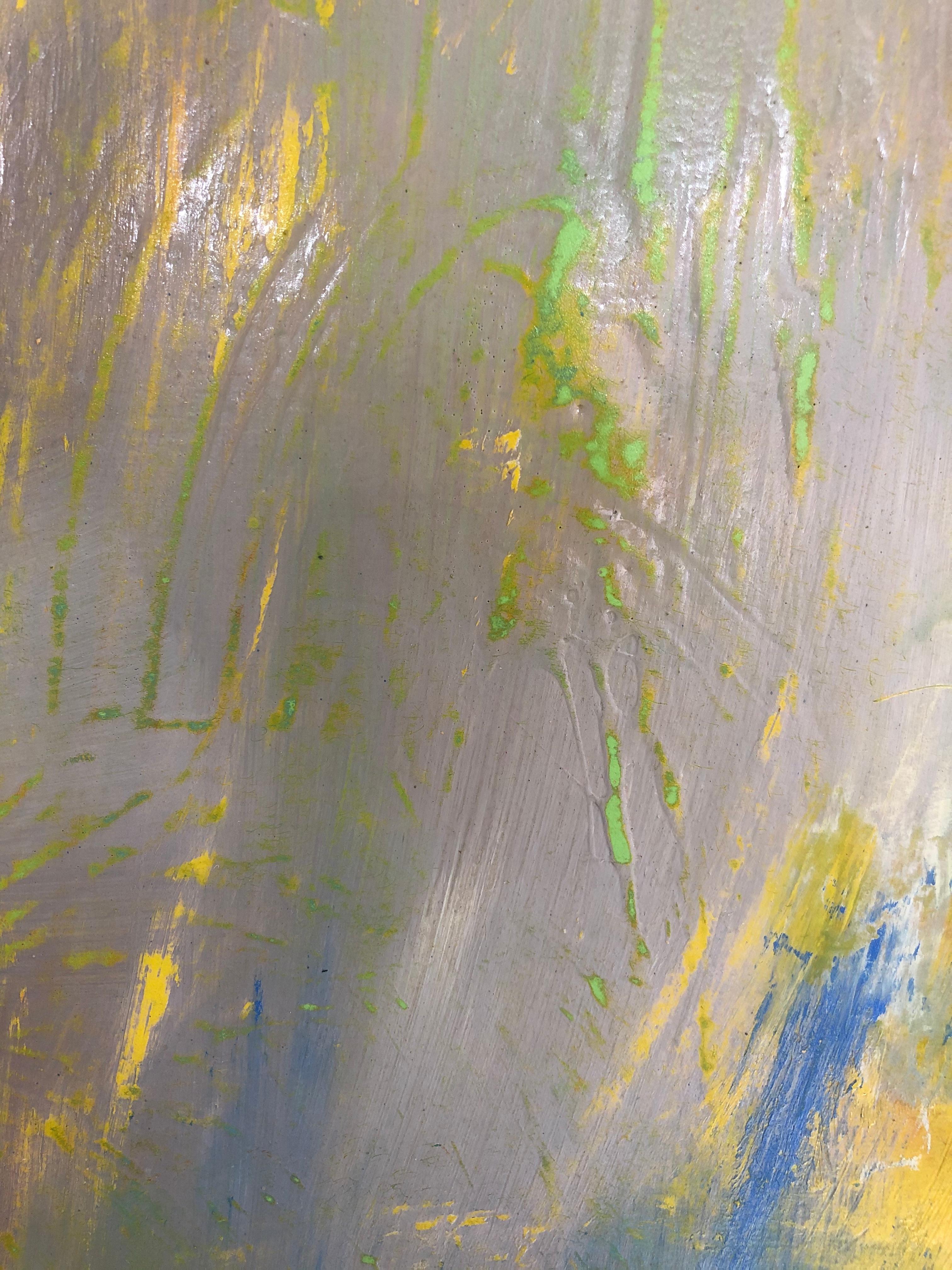 Pittura a olio su pannello intitolata 