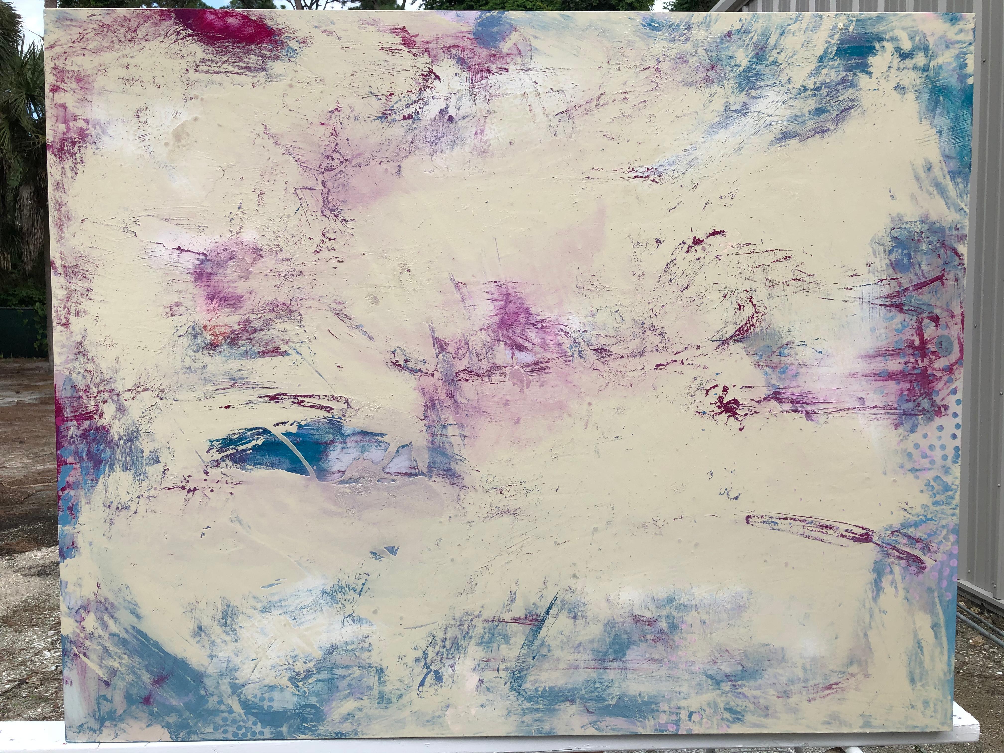 Pittura a olio su pannello intitolata 
