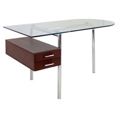 Mirto Zocca glass desk by Tisettanta Halifax - 1980s