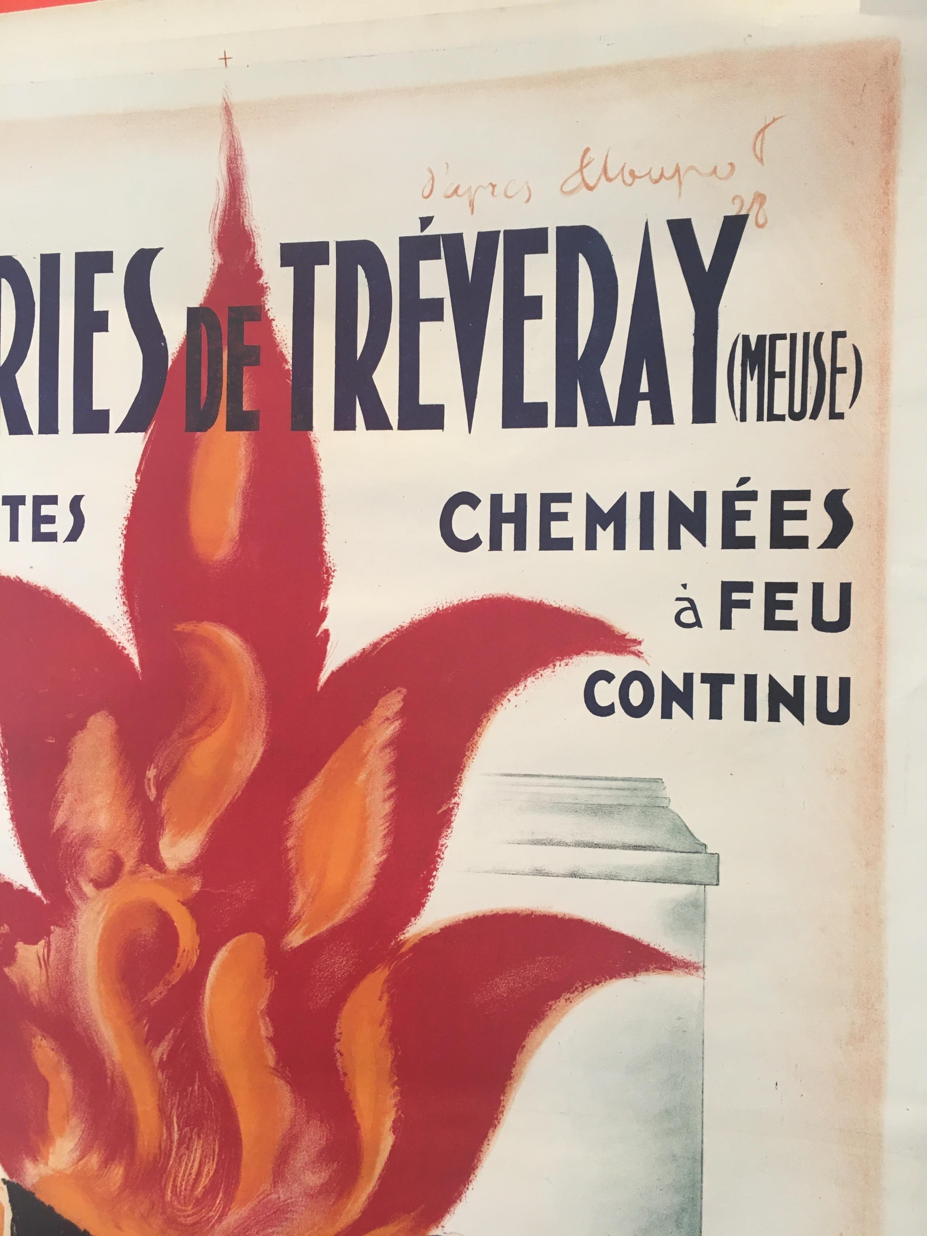 MIRUS' de Charles Loupot affiche originale vintage, circa 1935

Cette affiche Art déco a été réalisée pour faire la publicité du Mirus Poele a Bois, un poêle à bois.

Charles Loupot est né en Suisse et s'est installé à Paris où il est devenu