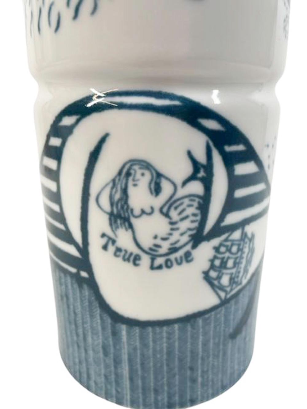 Mis-Century Modern Blue and White Altenkunstadt Porcelain 