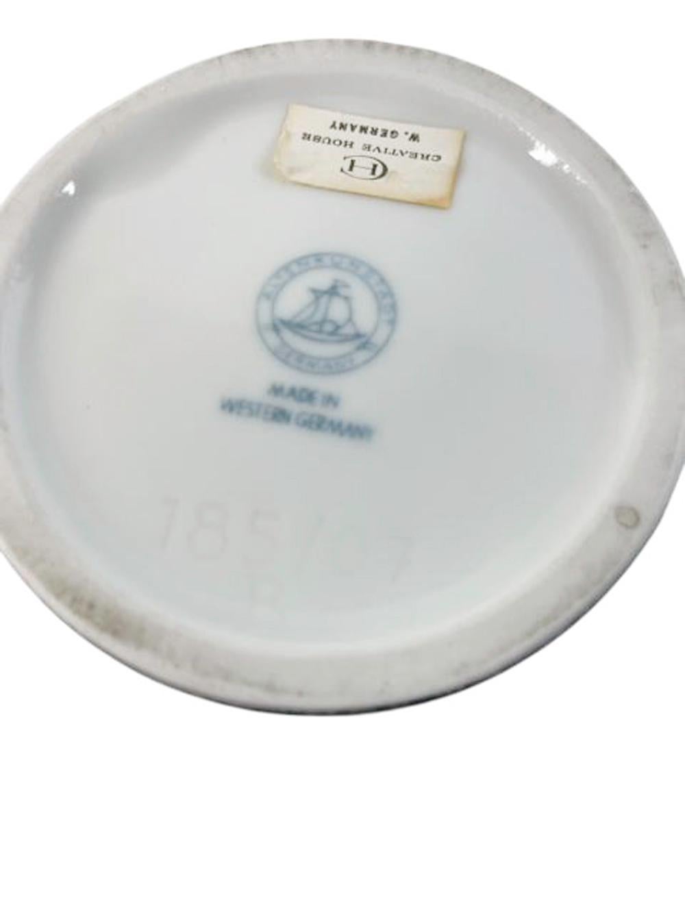 Mis-Century Modern Blue and White Altenkunstadt Porcelain 