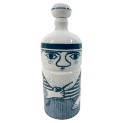 Jarra "Marinero" de porcelana Altenkunstadt azul y blanca, moderna de principios de siglo