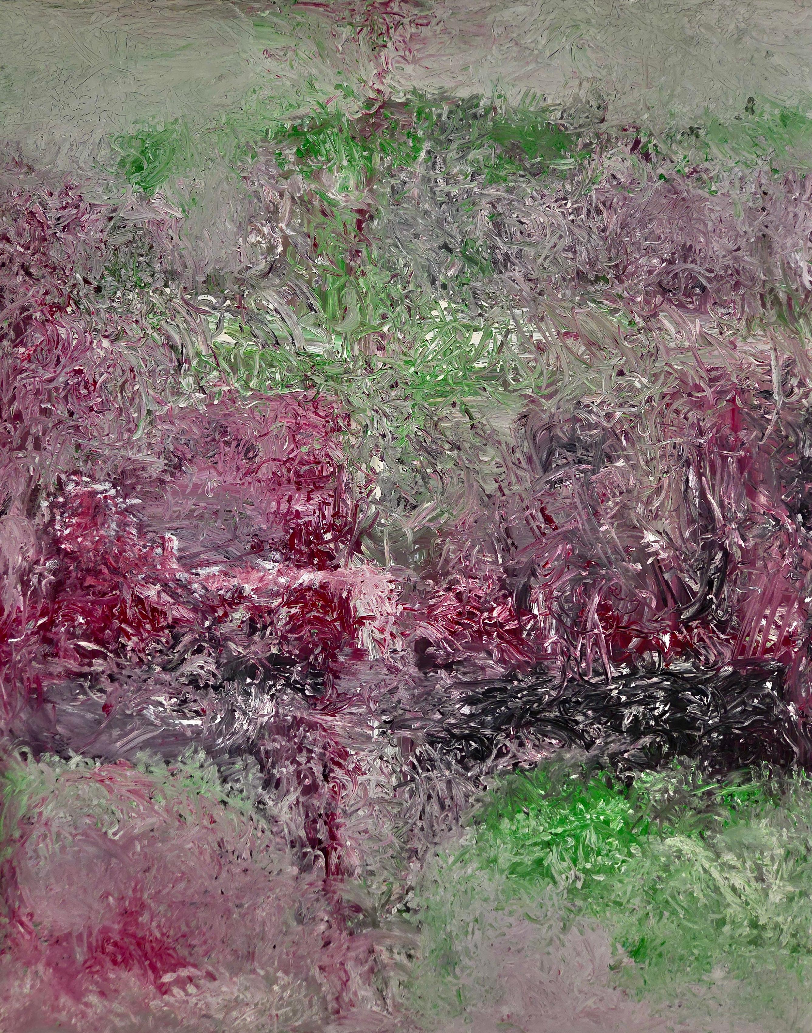 Composition No. 23 (green with red and black)