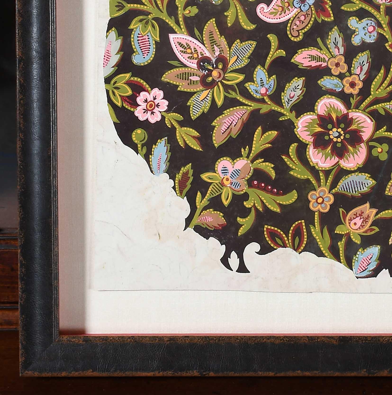Peinture « Mise-en-carte », peinture à la gouache sur papier en vente