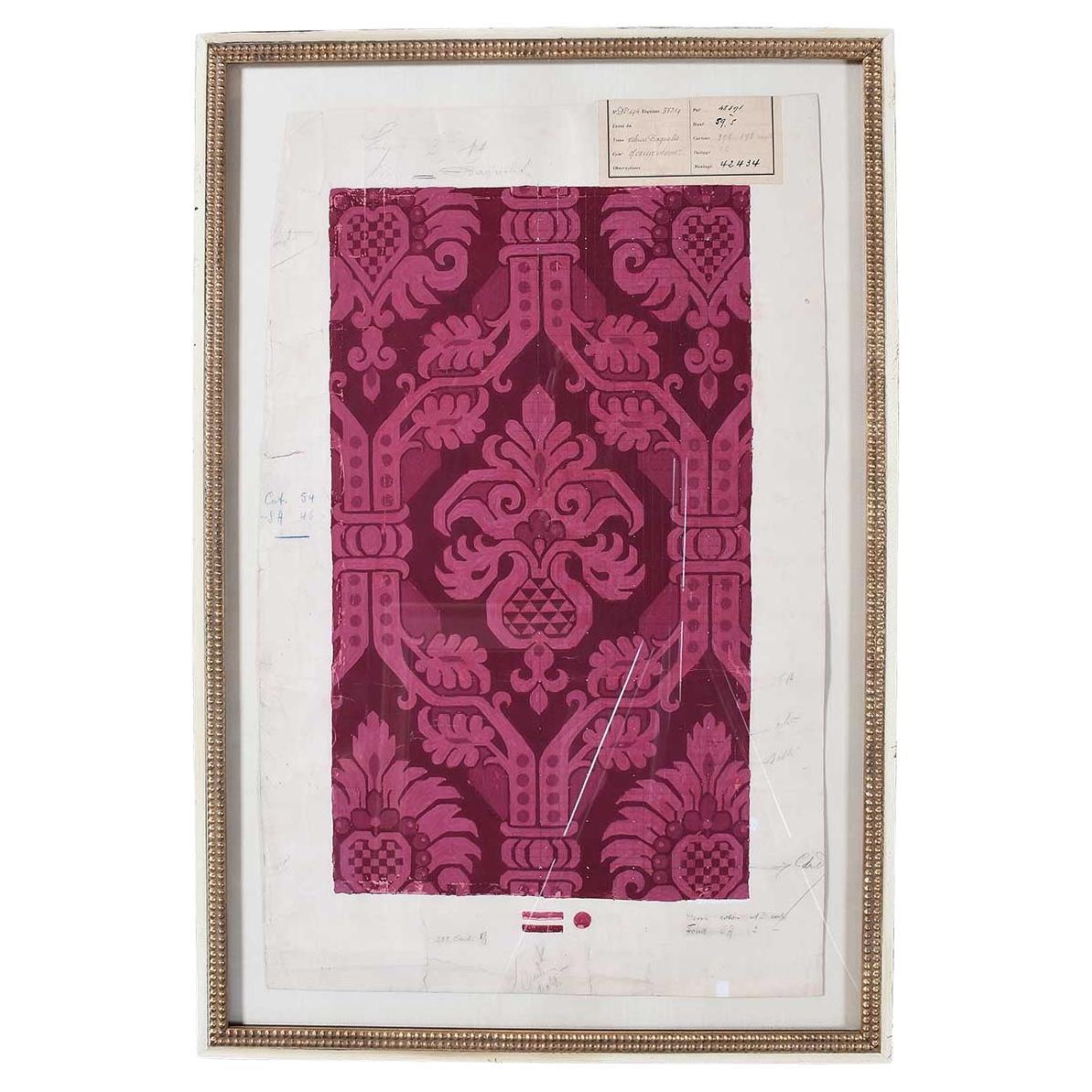"Mise-en-carte" Pittura a guazzo su carta-Velours Bagnoles