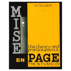 Vintage MISE EN PAGE, The Theory and Practice of Lay-Out 'Book'