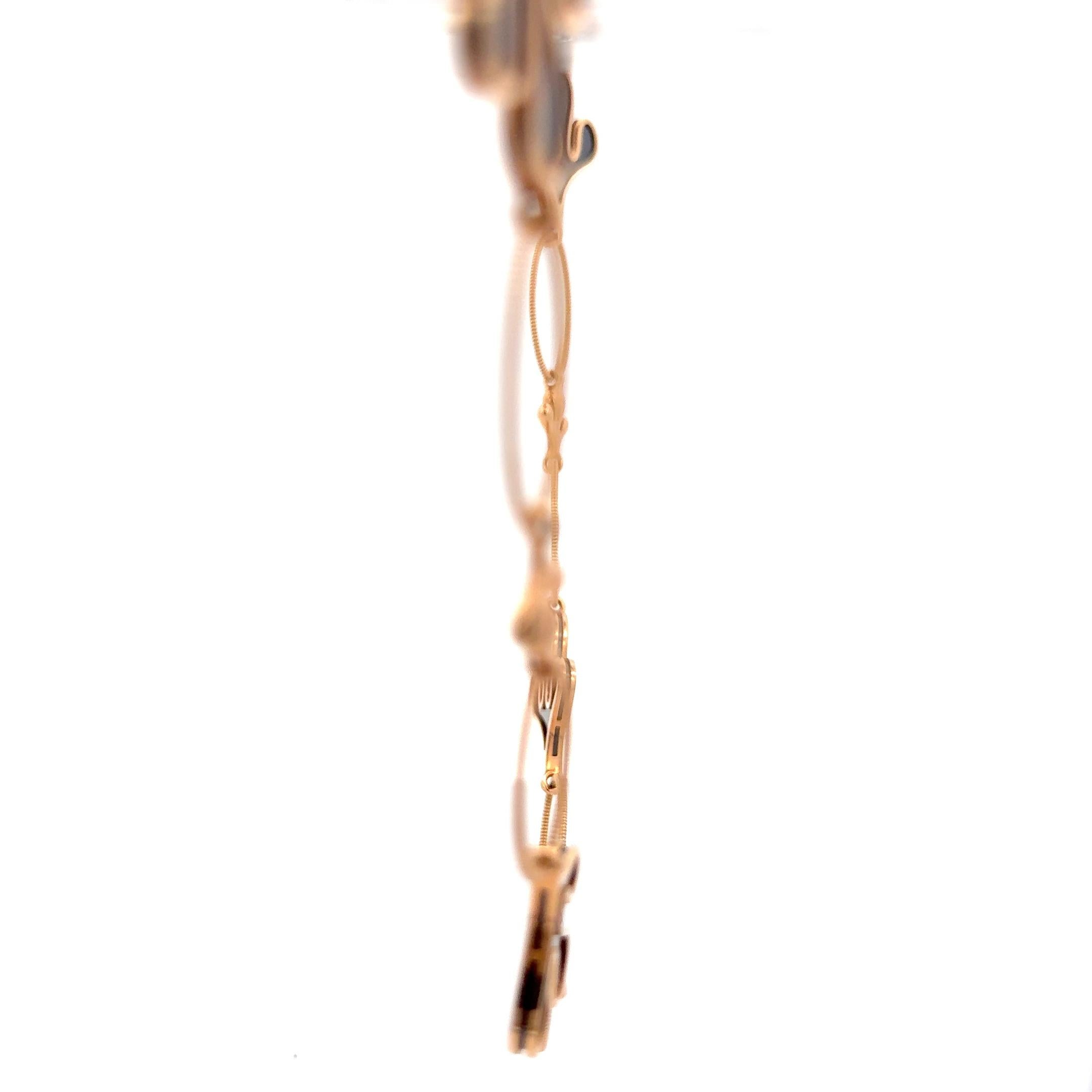Miseno Onyx and Diamond Necklace in 18K Rose Gold In New Condition For Sale In Dallas, TX