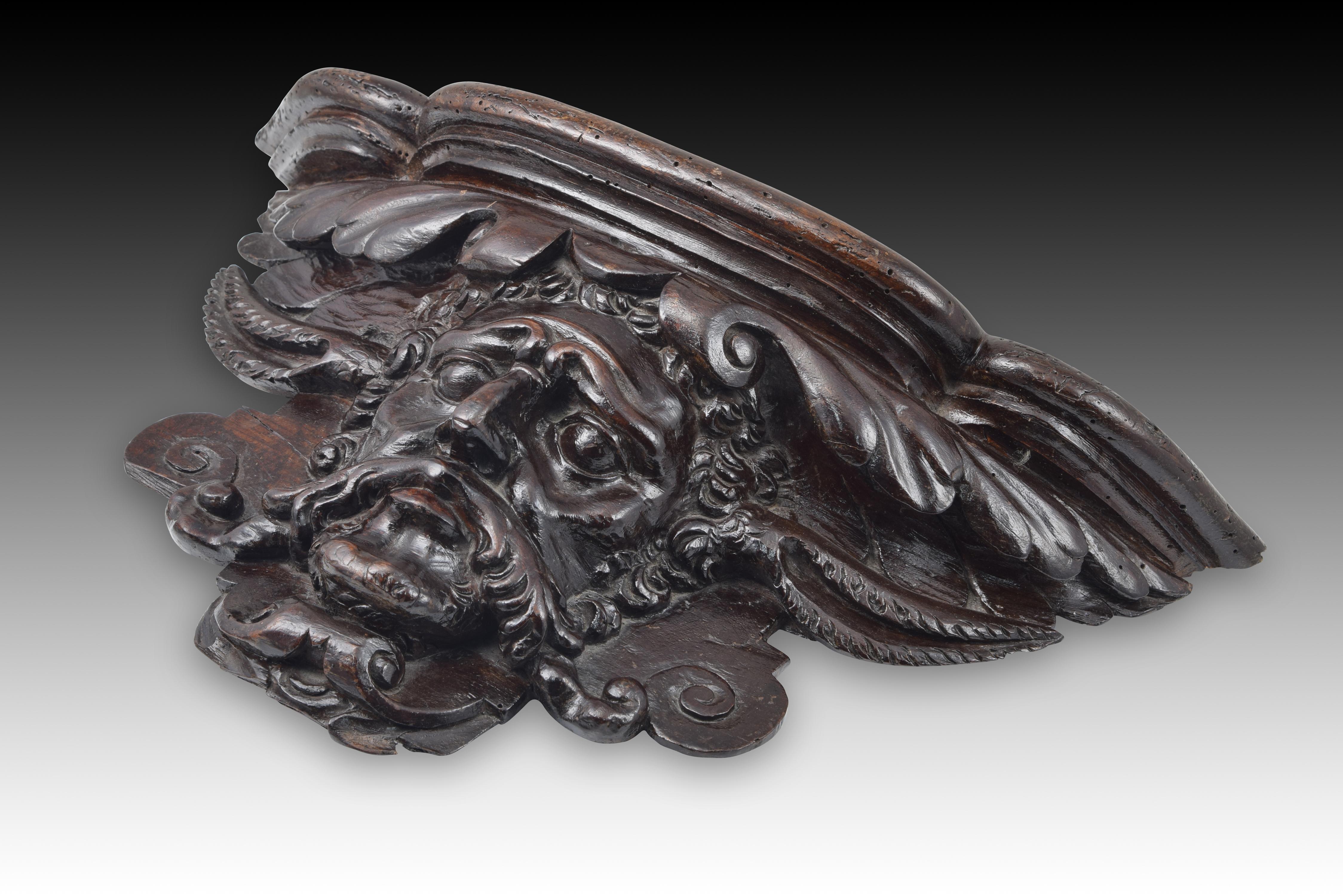 Renaissance Misericord. Carved wood. 16th century. For Sale