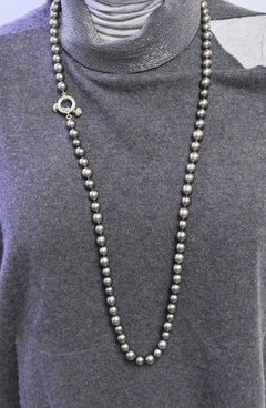 Mish NY Chocolate Pearl Diamond Gold Necklace