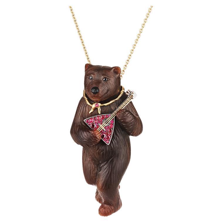 Misha Bear Pendant For Sale