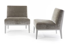 Misha Chairs Lacquer & Velvet Customized BM Matching Colors- Black, White, Taupe