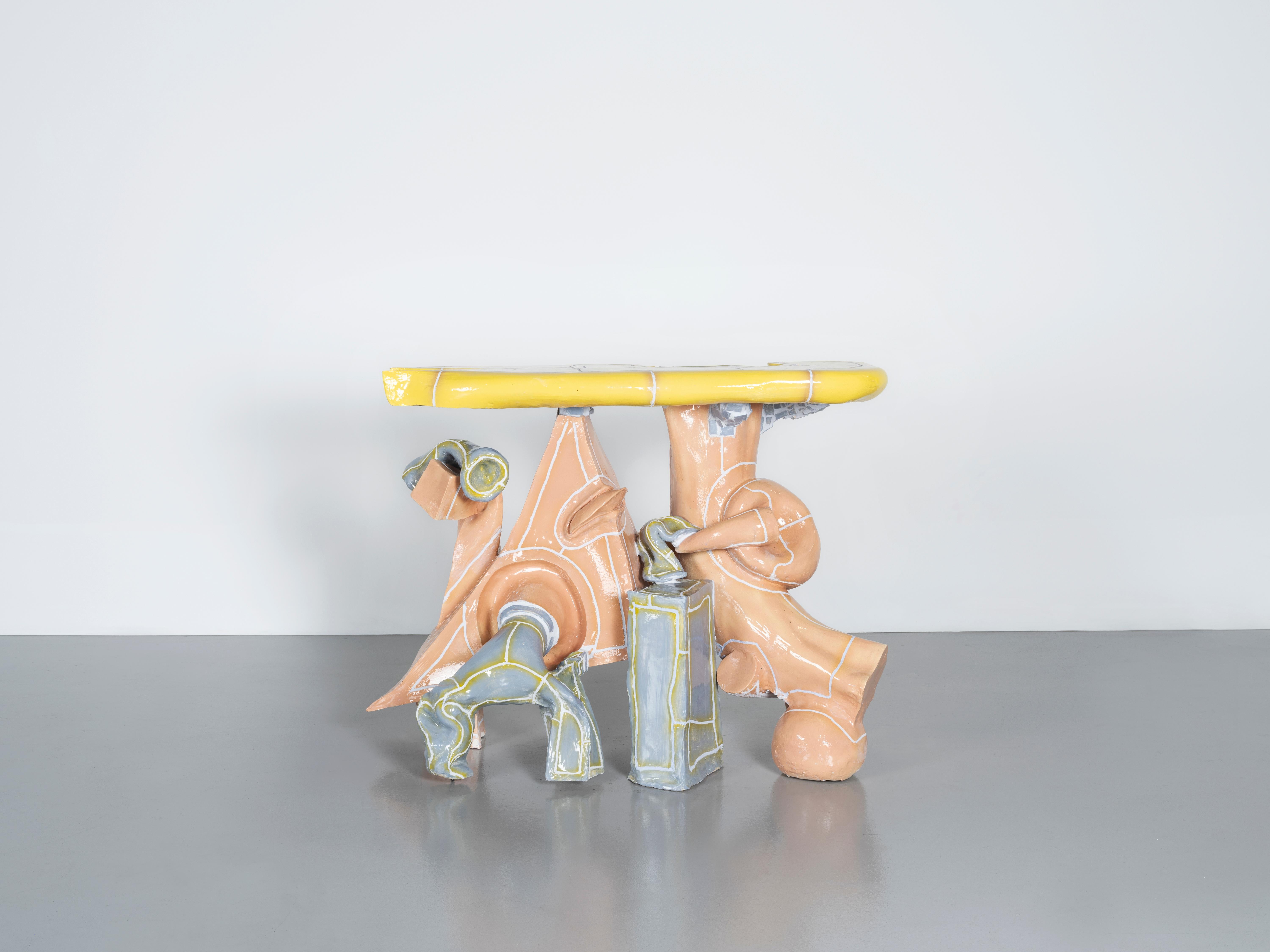 Misha Kahn [American, b. 1989]
A Little of This and a Little of That, 2022
Ceramic
Measures: 36 x 48 x 20.25 inches
91 x 122 x 51 cm

Misha Kahn has emerged as one of the leading creative voices of his generation. Through a wildly imaginative