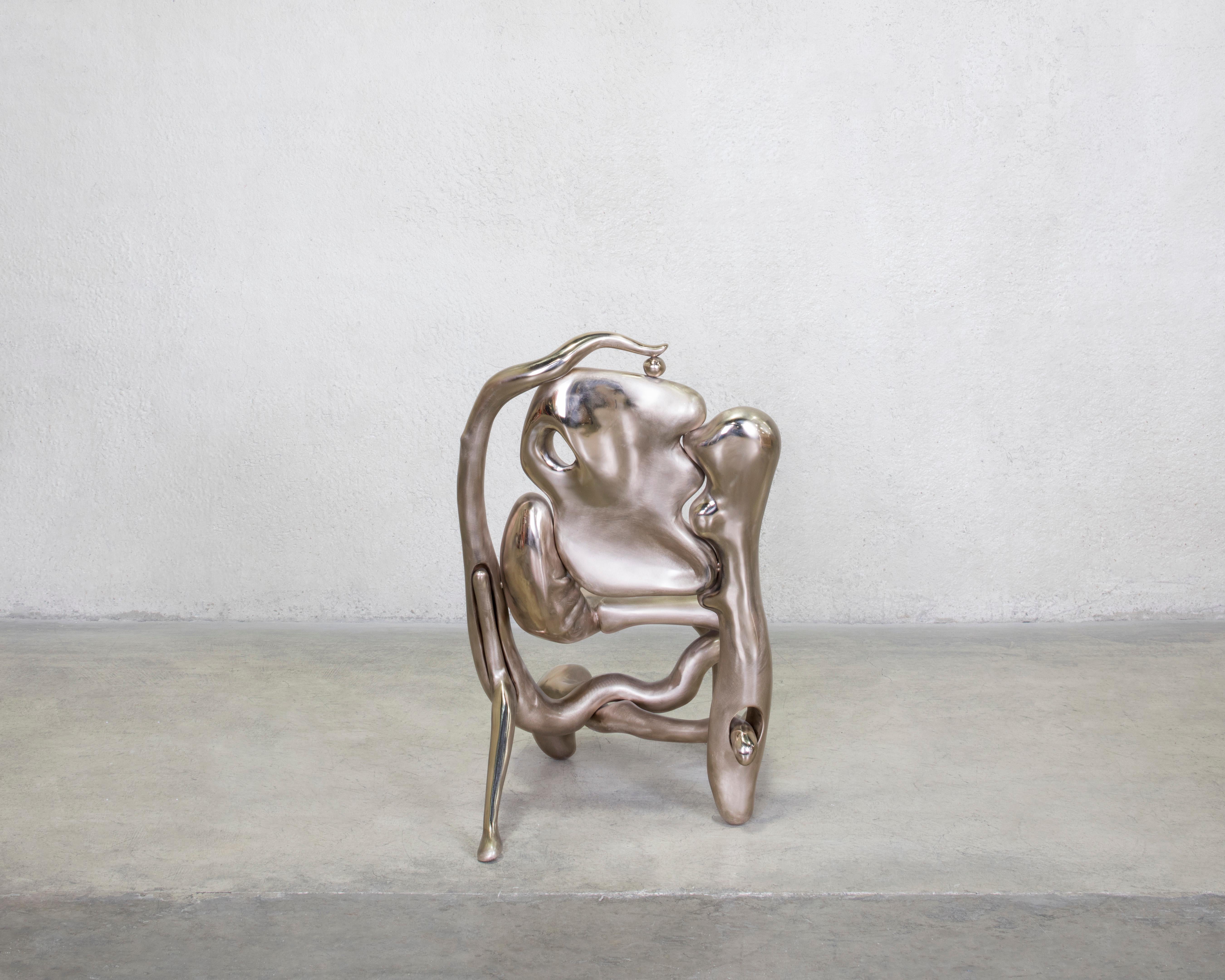Misha Kahn, Bronze Side Chair, 2019 2