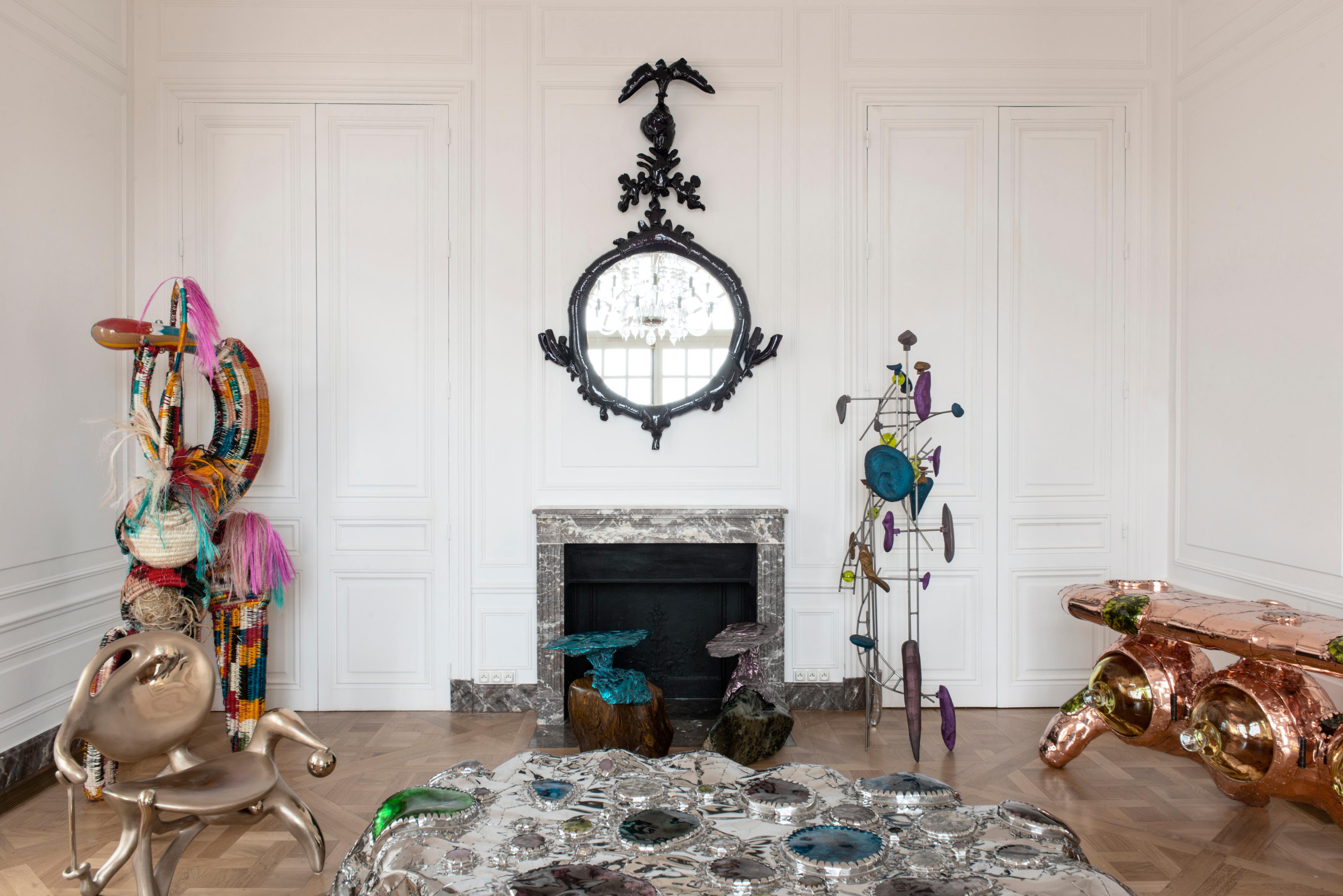 American Misha Kahn, Dark Purple Mirror, Aluminium, 2017