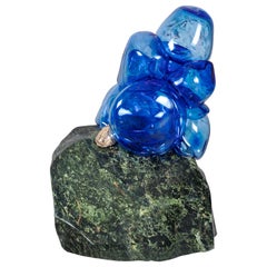 Misha Kahn, Floor Light, Jadeite, Glass, Blue, Green, 2020