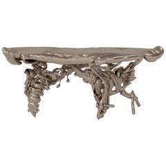 Misha Kahn, "Reception Desk for the Unknown", Console Table, Bronze, 2020
