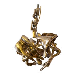 Misha Kahn, "The Tiny Thing I Forgot", Ceiling Light, Bronze, 2019