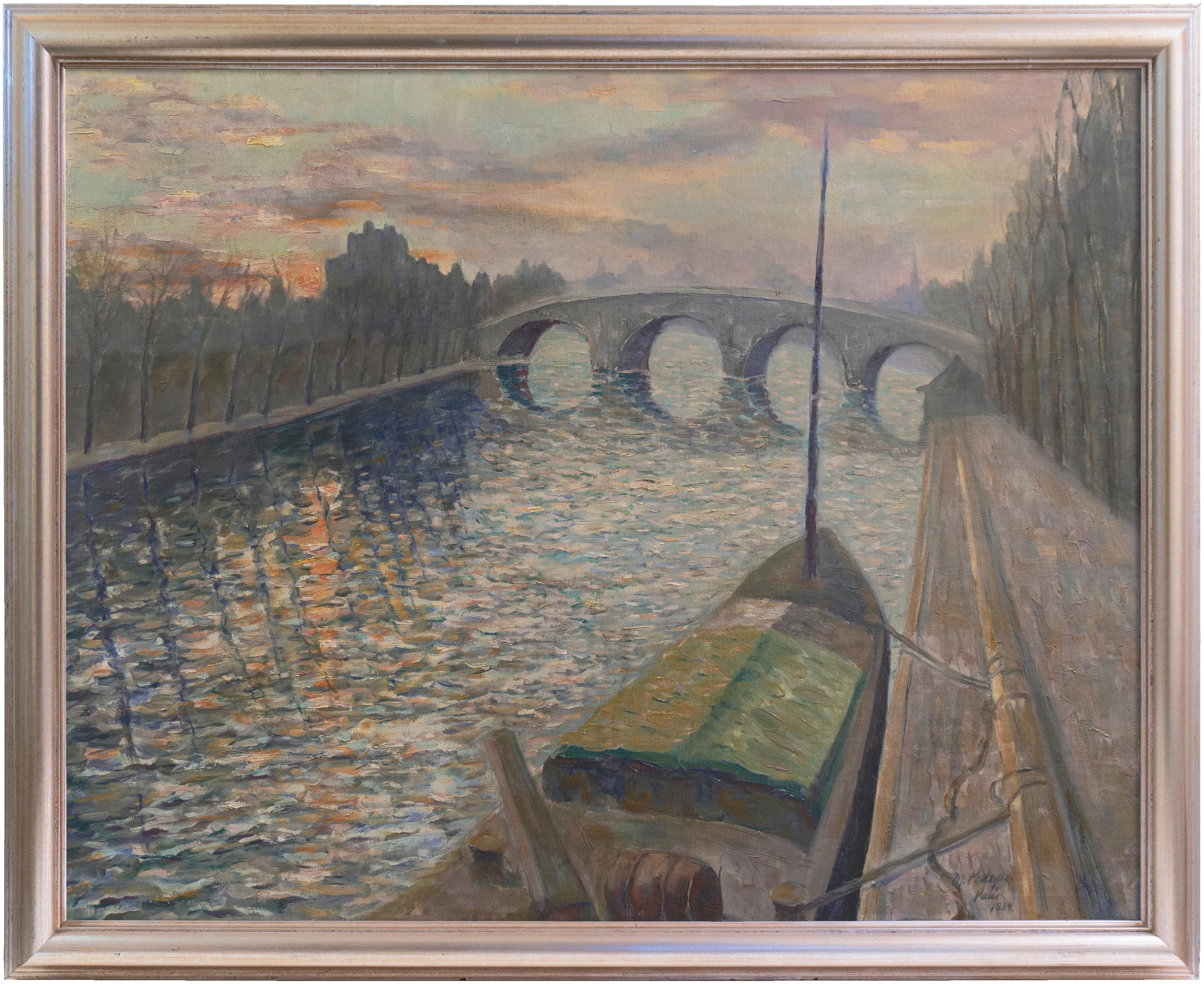 Sonnenuntergang, Paris", russisch-amerikanisch, New York, Artist's Union, National Art Club