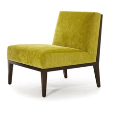 Misha Wood Frame Chair Customizable Woods Oak, Maple Walnut sleeper chair yellow