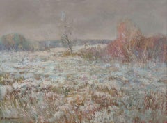 Dreamy December, Original oil Painting, Ready to Hang