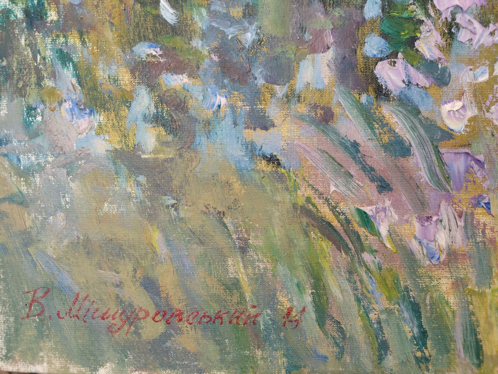 On the land of the ancestors, village, Original oil Painting, Ready to Hang For Sale 5