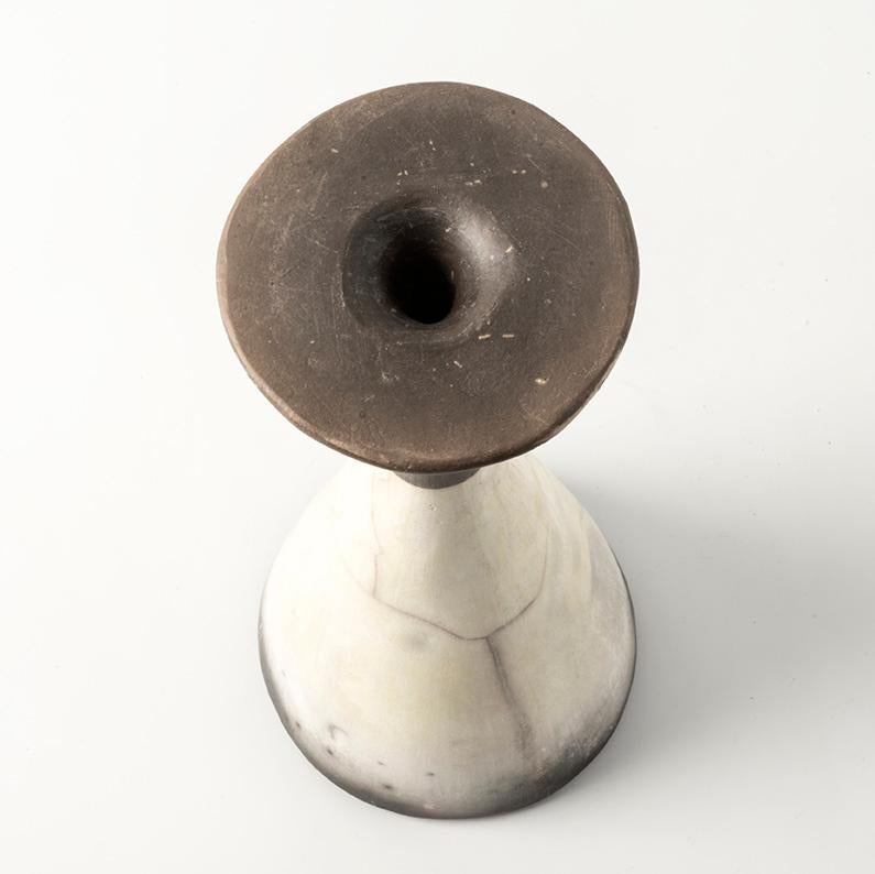 MISIA Vase sculpture en céramique raku nue - Design Nino Basso - Pièce unique Neuf - En vente à Spilimbergo, IT