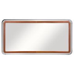 Mismar Mirror in Stainless Steel and Leather by Madheke